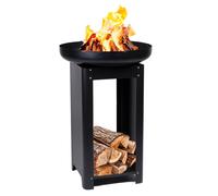 Barbecue brasero Cuisson grill Teppanyaki 3en1 Bois ou Charbon Ø 61 x H90 cm Chauffage extérieur BBQ COLLECTION