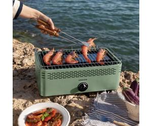 BBQ COMPACT - Barbecue Portatif Au Charbon De Bois À Faible Émission De Fumée Sauge