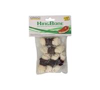 BBQ Crosses - Os au Boeuf, Snack à Mâcher Récompensé pour Chiens en Cuir de Vachette Naturel, Bâton Dentaire pour Le Nettoyage des Dents, 6 cm - 5 pcs