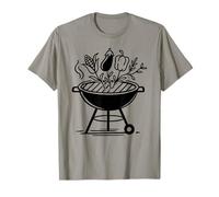 BBQ de légumes grillés végétaliens en été pour Les grillades T-Shirt
