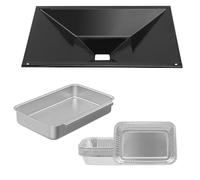 BBQ Future Bac à graisse 66036 avec bac à récupération 83156 pour Weber Genesis II série 300, pièce de rechange pour barbecue à gaz Weber Genesis II 310/340 avec 10 doublures en aluminium, 45,7 x 33