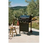CREATE Barbecue à gaz BBQ GAS BURNER 9kW 3 brûleurs table rabattable 0 G
