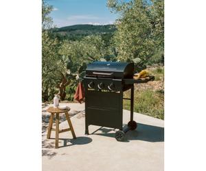 BBQ GAS BURNER - Barbecue À Gaz 9kW Avec 3 Brûleurs Et Table Rabattable. Exclusive