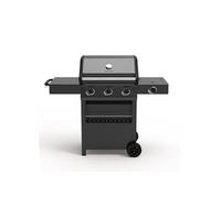 CREATE Barbecue à gaz BBQ GAS BURNER PRO avec brûleur latéral et table d'appoint noir G