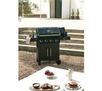 BBQ GAS BURNER PRO - Barbecue À Gaz Avec Brûleur Latéral Et Table D’appoint 4 Brûleurs Et 1 Brûleur Latéral (17kW)