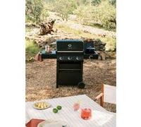 CREATE Barbecue à gaz BBQ GAS BURNER PRO avec brûleur latéral et table d'appoint noir G