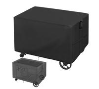 BBQ Grill Cart Cover - 130 x 64 x 79 cm Grill Cart Dust Cover For BBQ | All Season Outdoor Kitchen Carts Protector, Waterproof Oxford Fabric Cloth For Patio Lawn Yard Deck Backyard Homeowners