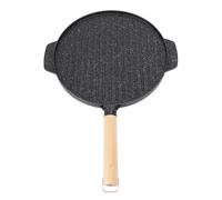 BBQ Grill Pan, Double Sided Anti Sticky Multifunctional Grilling Plate for Steak Fish Vegetables Sausage Pizza Breakfast (S)