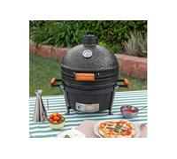 BBQ KAMADO - Barbecue fumoir en céramique - Noir