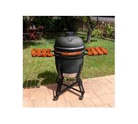BBQ KAMADO - Barbecue fumoir en céramique - Noir