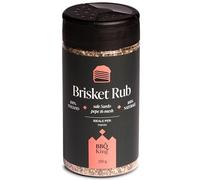 BBQ KING - Brisket Rub, paquet de 250 g, Dry Rub BBQ idéal pour le bœuf, idéal pour les barbecues texans, ensemble d'épices 100% Made in Italy, mélange technique pour cuisson longue