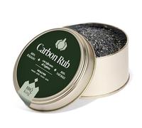 BBQ KING - Carbon Rub Conditionnement de 70 g, Dry Rub noir pour bœuf, poulet, thon et œufs, 100% Made in Italy, avec charbon végétal, ail noir AOP et beurre en poudre des Alpes