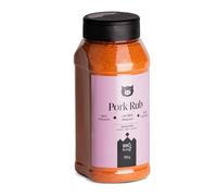 BBQ KING - Pork Rub 570 Gr Pack, Dry Rub Bbq Pork Idéal pour Barbecue et Grill, Kitchen Spice Set 100% Made in Italy, Mélange d'épices pour le porc, l'agneau ou les légumes.