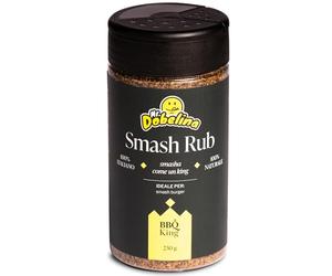 BBQ KING - Smash Rub, paquet de 230 g, assaisonnement sec pour smash burgers et steaks, 100% Made in Italy, avec oignons frits grillés, créé en collaboration avec MrDobelina