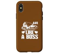 BBQ Like a Boss Un passionné de Barbecue Amusant Coque pour iPhone X/XS