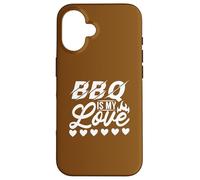 BBQ Love Barbecue Enthusiast Graphique Coque pour iPhone 16