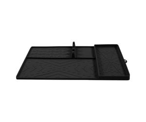 BBQ Mat, Spatule Mat for Outdoor Grill, Silicone Protector Utensils Holder, Tools Drip Pad, Heat-Resistant, Non-Slip Design, Easy-To-Clean Grilling Accessory Counter