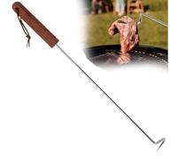 Bbq Pigtail - Pelle à viande avec pointe tranchante en forme de queue de cochon - Hachoir à viande en acier inoxydable pour bœuf haché - Crochet pour griller, fumer, retourner les légumes, la viande