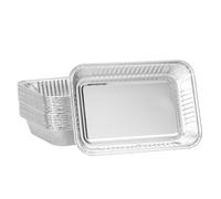 BBQ-PLUS 6415 Lot de 20 doublures d'égouttement pour poêle Ninja OG700 OG701 OG751 Série Woodfire Accessoires d'extérieur jetables en aluminium pour barbecue à gaz Weber Q Spirit Genesis