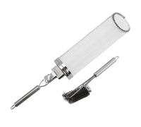 BBQ Roller Grill Paniers, porte grillagée - Tube cylindre de cuisson gris barbecue grilles | Rotation BBQ Cylindre Cago, grille de cuisson portable pour frites, poisson, jambes