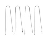 BBQ Saucisse Tourn Tongs Ustensiles de grillades en acier inoxydable premium pour la cuisson en plein air et les fêtes de barbecue 304 Matériau 38 cm Longueur 4 Pack