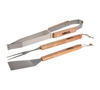 BBQ Set d'ustensiles de Barbecue avec Manche en Bois