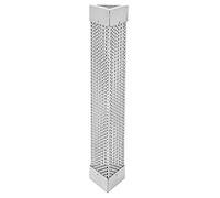 BBQ Smoker Tube 12 Inch | 304 Stainless Steel for Hot & Cold Smoking | Square & Triangular Tube for Electric / Gas / Charcoal Grills | Non - Roll Design with Ventilation Openings (Triangular 30.5cm /