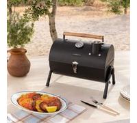 BBQ SMOKEY COMPACT - Barbecue Fumoir Au Charbon De Bois Portatif Noir