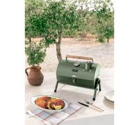 BBQ SMOKEY COMPACT - Barbecue Fumoir Au Charbon De Bois Portatif Sauge
