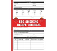 BBQ Smoking Recipe Journal: A Logbook for Tracking Smoker Temps, Meat Prep, Wood, and Rubs