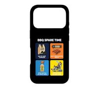 BBQ Spare Time Funny Grilling Pitmaster Gear Fumoir à Viande Coque pour iPhone 17 Pro