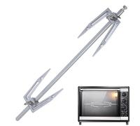 BBQ Spit Forks - Broche rotative en acier inoxydable - Support de viande - Accessoire universel pour barre de barbecue - Pour cuisine en plein air