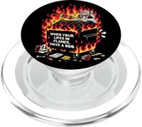 BBQ Team Trashpanda Dumpster Fire Raccoon Grill Crew PopSockets PopGrip pour MagSafe