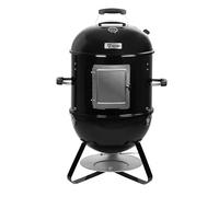 BBQ-Toro 3 en 1 baril pour fumer Ø 47 cm | baril pour barbecue, gril au charbon de bois, bol à feu | smoker avec thermomètre | grille de jardin, smoker, four à fumer