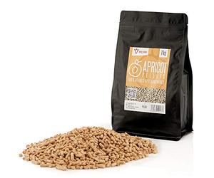 BBQ-Toro Apricot Pellets 100 % bois d'abricot | 1 kg | Granulés d'abricot pour grill, smoker, granulés pour fours à pizza ou systèmes de chauffage | Granulés pour barbecue