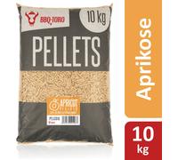 BBQ-Toro Apricot Pellets 100% bois d'abricot, 10 kg, bois de poêle pour barbecue, fumoir, BBQ et autres