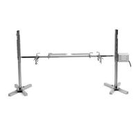 BBQ-Toro Barbecue à cochon de lait avec moteur | réglable en hauteur | électrique | en acier inoxydable - Set de broche pour feu de camp, camping et jardin | rôtisserie