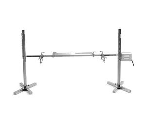 BBQ-Toro Barbecue à cochon de lait avec moteur | réglable en hauteur | électrique | en acier inoxydable - Set de broche pour feu de camp, camping et jardin | rôtisserie