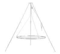 BBQ-Toro Barbecue pivotant à trépied avec grille de 100 cm de diamètre - Fer galvanisé - Hauteur réglable de 119 à 184 cm - Trépied pour brasero, barbecue pivotant sans brasero, barbecue de jardin