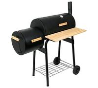 BBQ-Toro Barbecue Smoker Grill | Charbon de bois avec boîte à feu | Combinaison BBQ Grill Smoker, Barbecue Cart Charcoal Grill avec Smoker