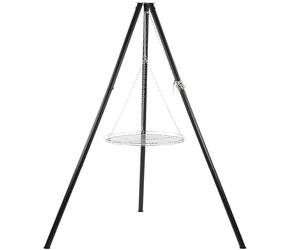 BBQ-Toro Barbecue suspendu sur trépied avec grille | Barbecue de 165 cm pour brasero, trépied pour barbecue suspendu | Support à trois pieds en fer, support de barbecue | Barbecue suspendu, support de