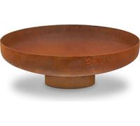 BBQ-Toro Bol de feu Ø 60 cm, aspect rouille, foyer extérieur avec pied, panier de combustion en rouille noble