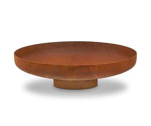 BBQ-Toro Brasero Ø 80 cm | Aspect Rouille | Foyer d'extérieur avec Pied | Panier de Combustion patiné pour Le Jardin