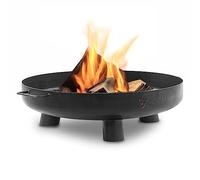 BBQ-Toro Brasero de 70 cm de Diamètre - Noir - Cheminée d'Extérieur Avec Trois Pieds et Deux Poignées - Pour le Jardin