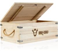 BBQ-Toro Caisse en bois rustique pour Dutch Oven et accessoires de barbecue, rangement, boîte de rangement