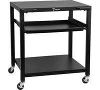 BBQ-Toro Chariot de barbecue 80 x 65,5 x 86,5 cm, noir, table de barbecue avec grande surface de travail, table d'appoint