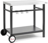 BBQ-Toro Chariot de barbecue 85x50x81 cm | Table d'appoint Chariot à roulettes pour griller