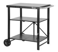 BBQ-Toro Chariot de barbecue pliable - 60 x 80 x 82 cm - Noir - Chariot de service, table de barbecue pour barbecue à gaz - Table d'appoint pour barbecue à gaz - Table d'appoint pour barbecue