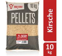 BBQ-TORO Pellets de Cerisier 100% Bois | 10 kg | Pour Grill, Fumoir, Four à Pizza et Systèmes de Chauffage