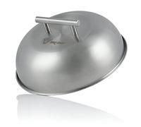 BBQ-TORO Cloche chauffante en Acier Inoxydable (1 pièce) | Ø 23 cm | Dôme pour Hamburger, Bol de Fonte, Cloche, dôme pour Fondre Le Fromage, Couvercle pour Hamburger